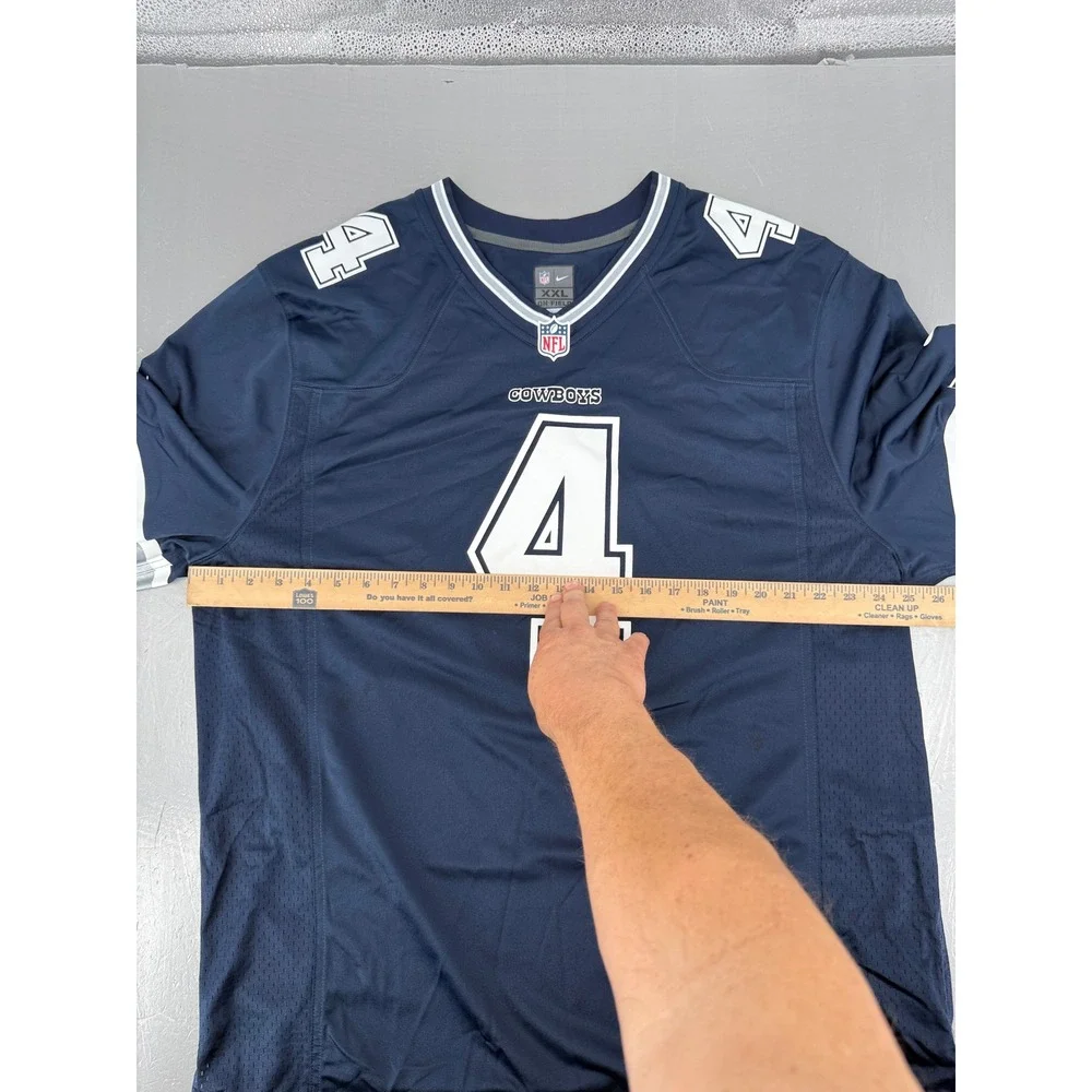 Nike Dallas Cowboys Dak Prescott 4 NFL Jersey Navy Blue Mens XXL 12548